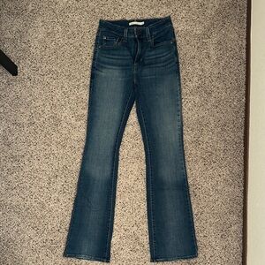 Levi's Blue High Rise Boot Cut Jeans